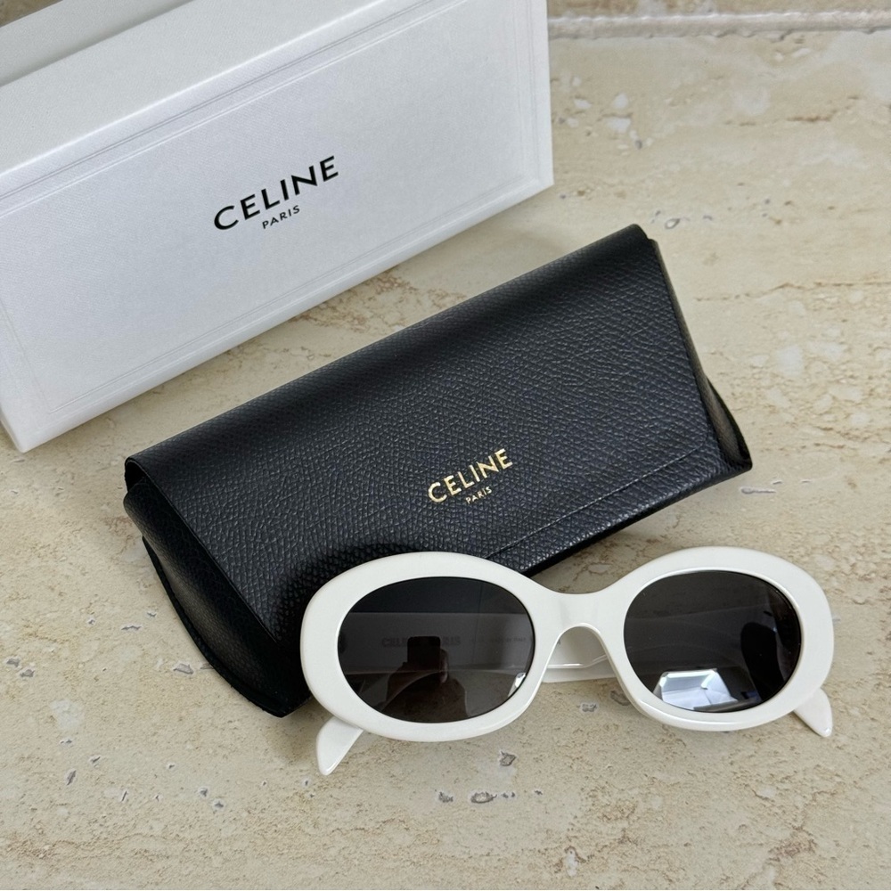 New! Celine Sunglasses, CL40194U 25A, oval, Triomphe, Authentic - Picture 9 of 13